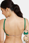 Zivame Beautiful Basics Double Layered Non Wired 3/4Th Coverage Backless Bra - Abundant Green — thumbnail 1